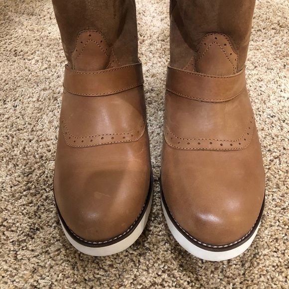 New! Men\'s Australia Luxe Collective Yolo Genuine Sheepskin Boot CHESTNUT US 1O